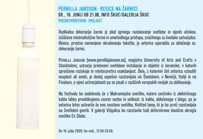 Pernilla Jansson: Resice na zarnici