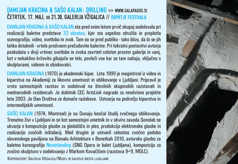 Damijan
                    Kracina & Saso Kalan: drilling