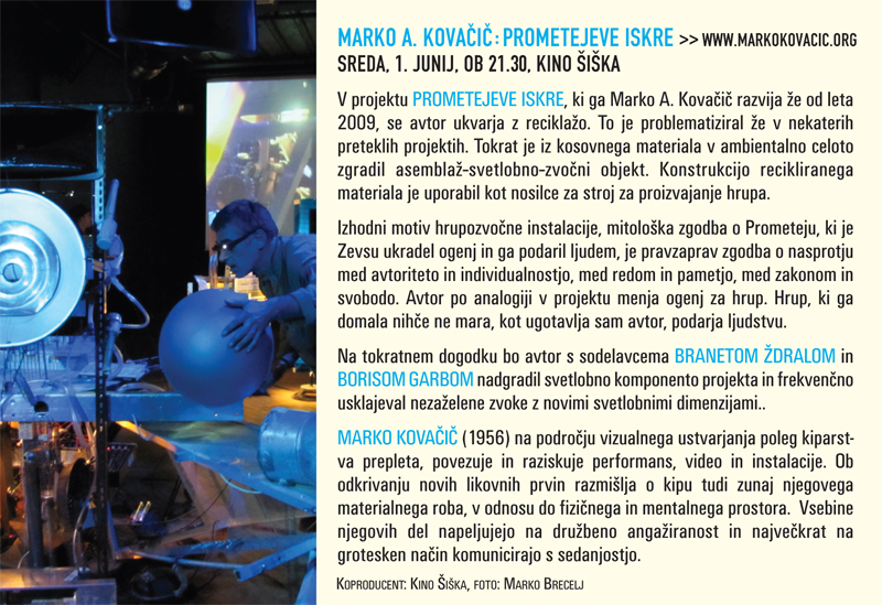 Marko
                  Kovacic: Prometeje iskre