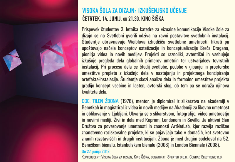 Visoka sola za dizajn: Izkusenjsko ucenje